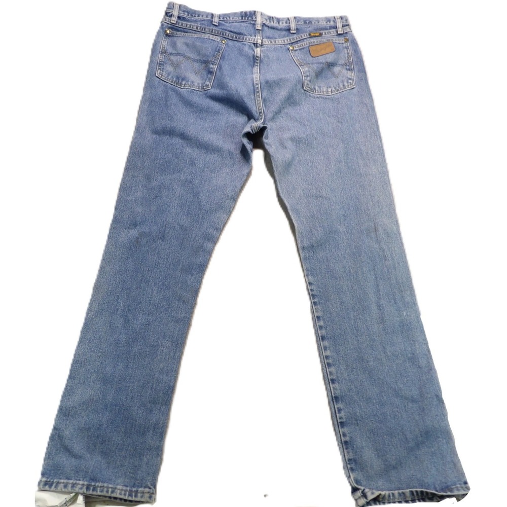 Wrangler George Strait Cowboy Cut Jeans Men 38x34 Blue Denim Regular Fit Western